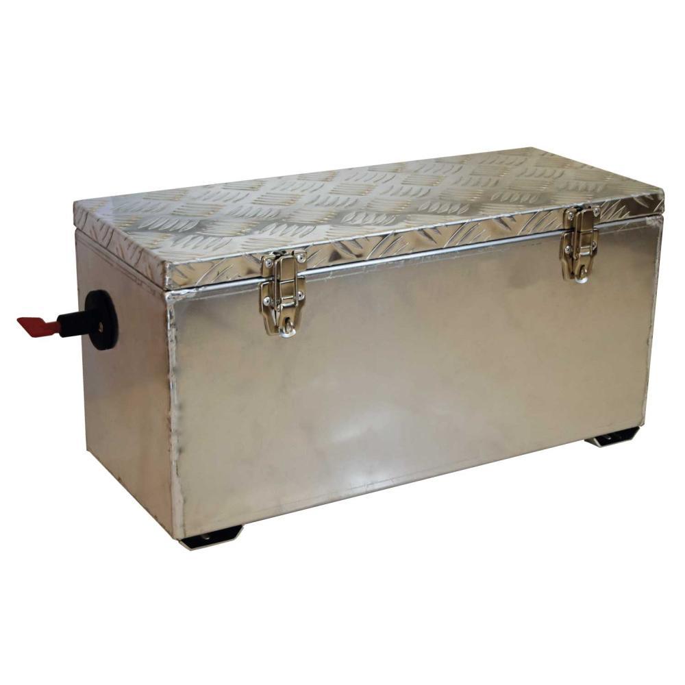 Batterikasse med bryter, ALU, L560 B230 H285mm