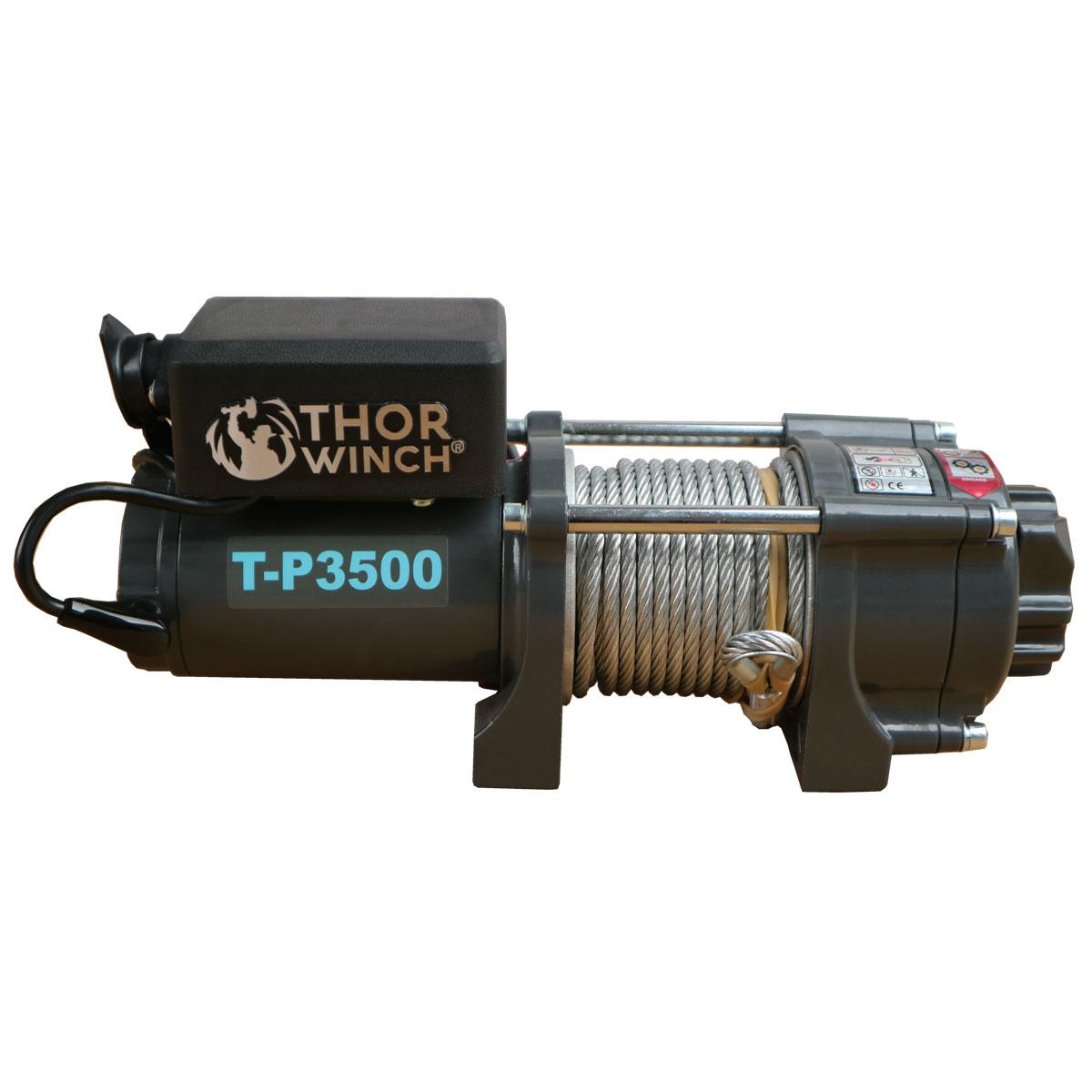 Trækspil 1588Kg 12V Thor Winch T-P3500, wire: Ø5,4mm x 13m