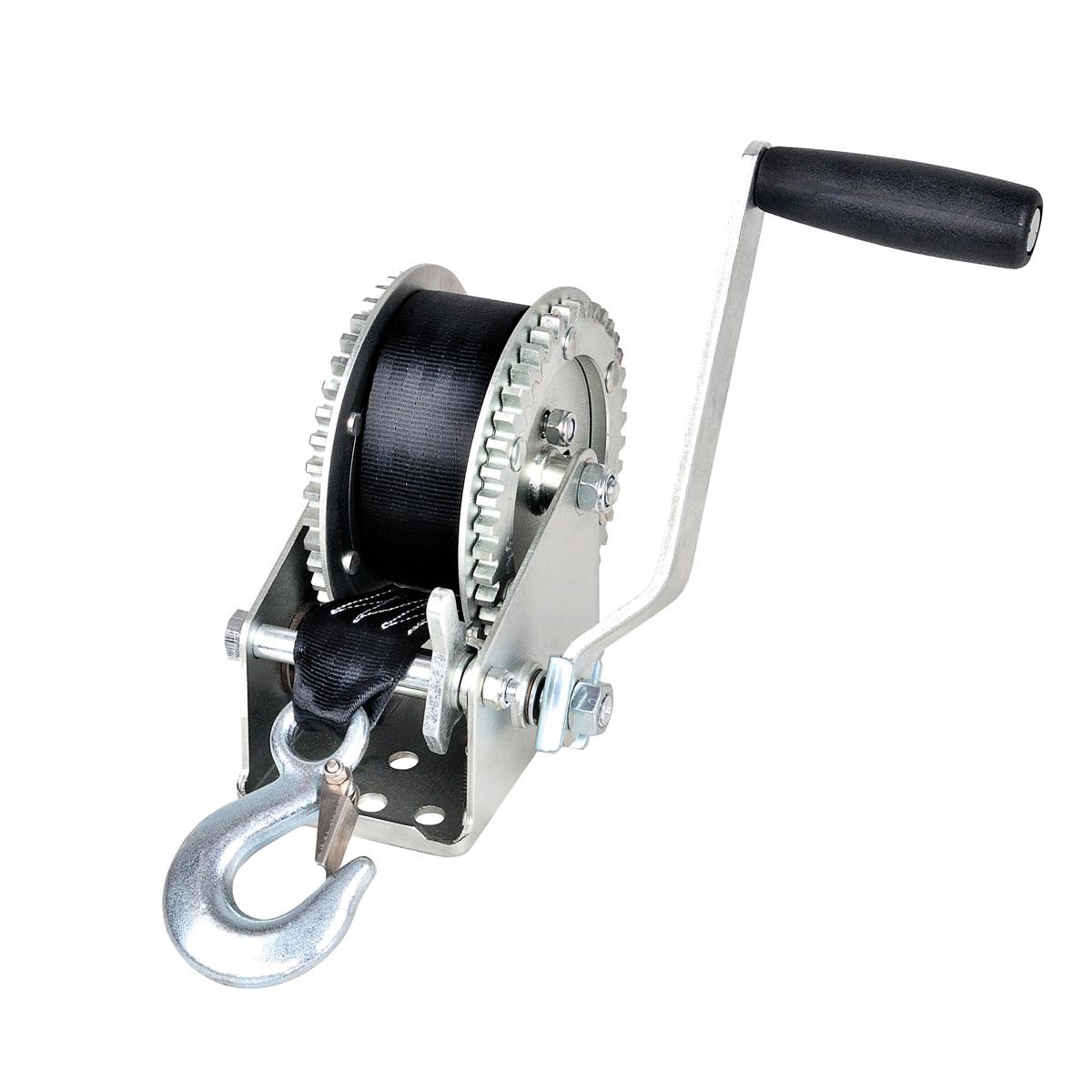 Spil 0900kg manuel Thor Winch, med bånd: 6m, automatisk bremse