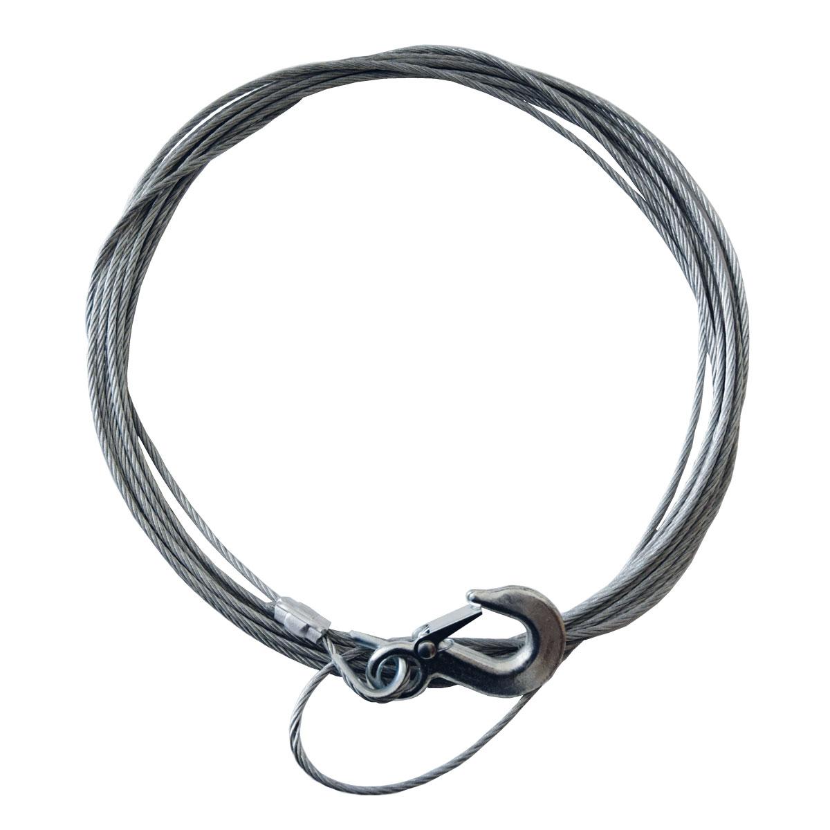 Wire Ø6,0mm x 10,0m Thor Winch manuell vinsj 1500Kg. med krok