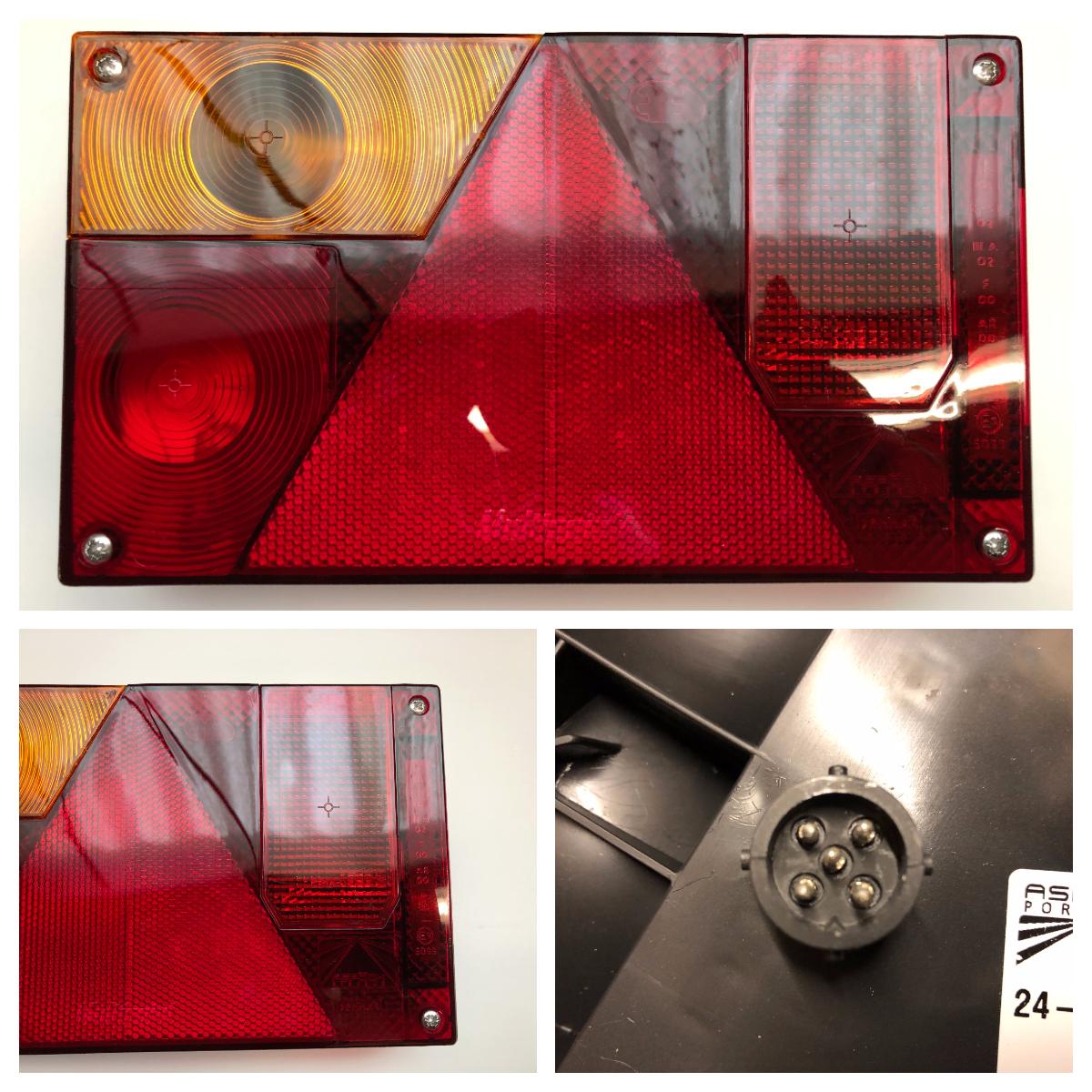 Baklykt Aspöck Multipoint 1 venstre tåkelys 5-pol stikk