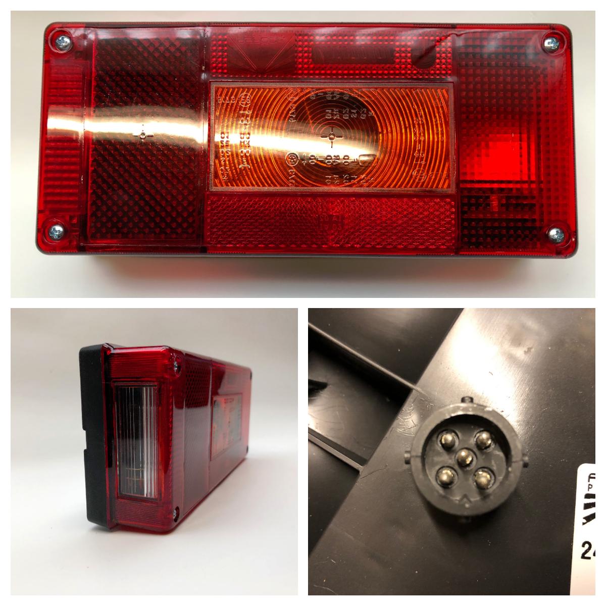 Baglygte Aspöck Midipoint 1 højre/venstre 5-pol stik