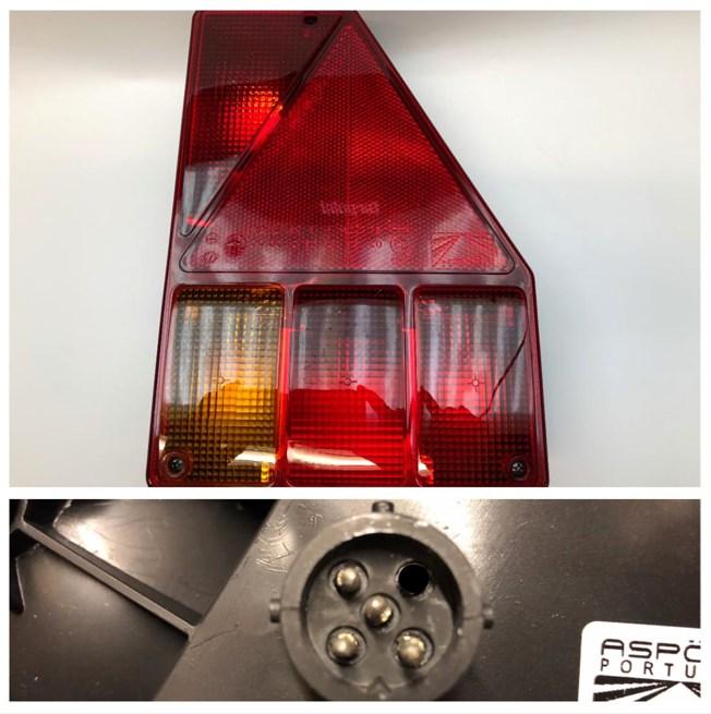 Baglygte Aspöck Earpoint 1 højre 5-pol stik