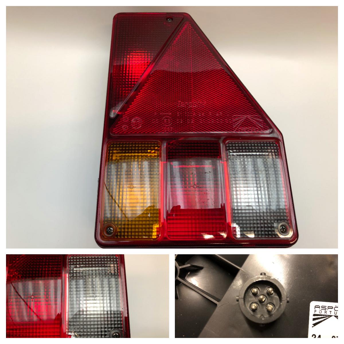 Baglygte Aspöck Earpoint 1 højre baklys 5-pol stik