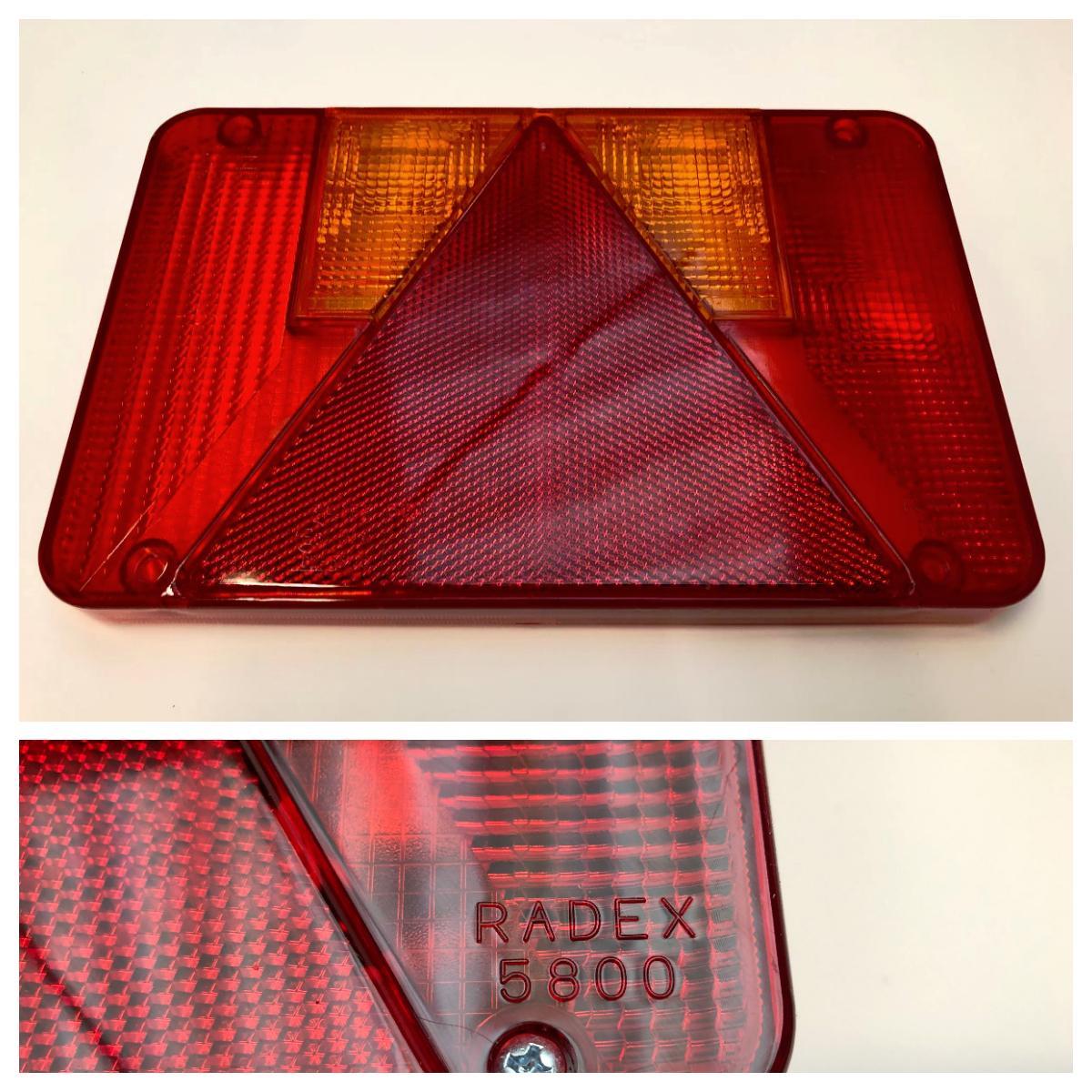 Lykteglass Radex 5800/5900/5901 SX, RADEX 5800 er på høyre side