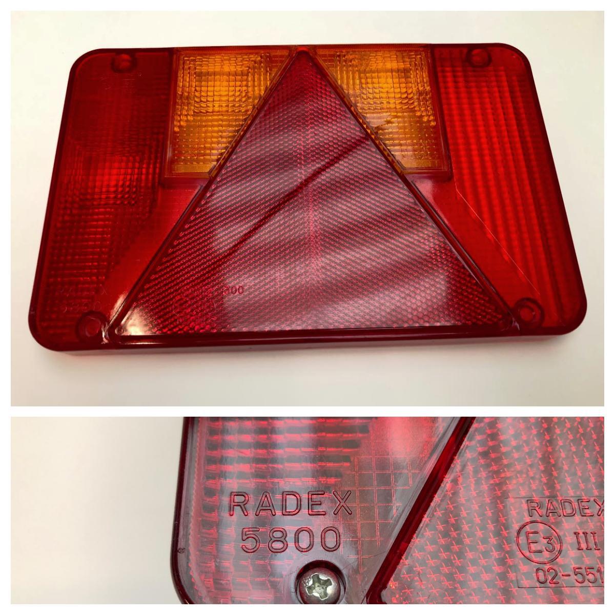 Lykteglass Radex 5800/5900/5901 DX, RADEX 5800 er på venstre side