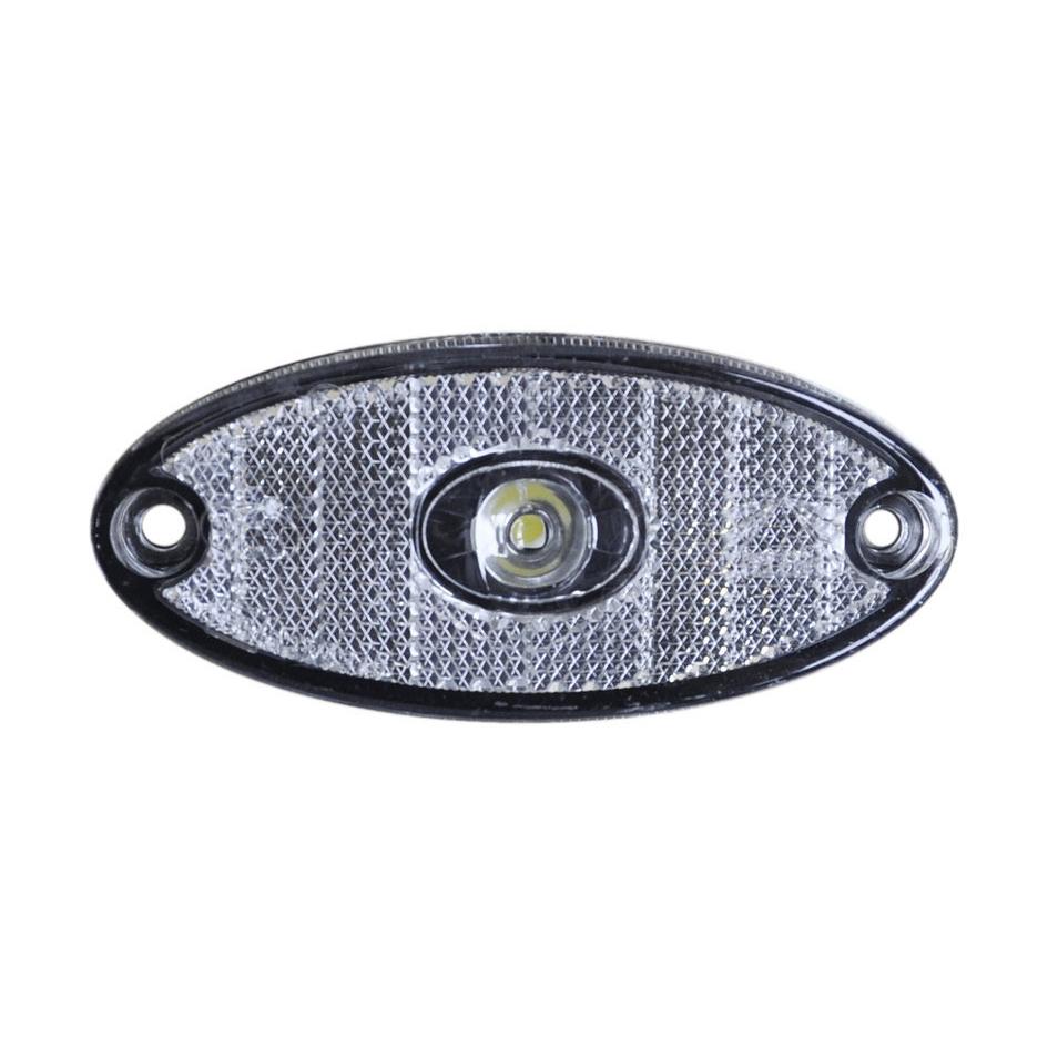 Markeringslykt LED hvit Aspöck Flatpoint 2 12V 0,5m kabel