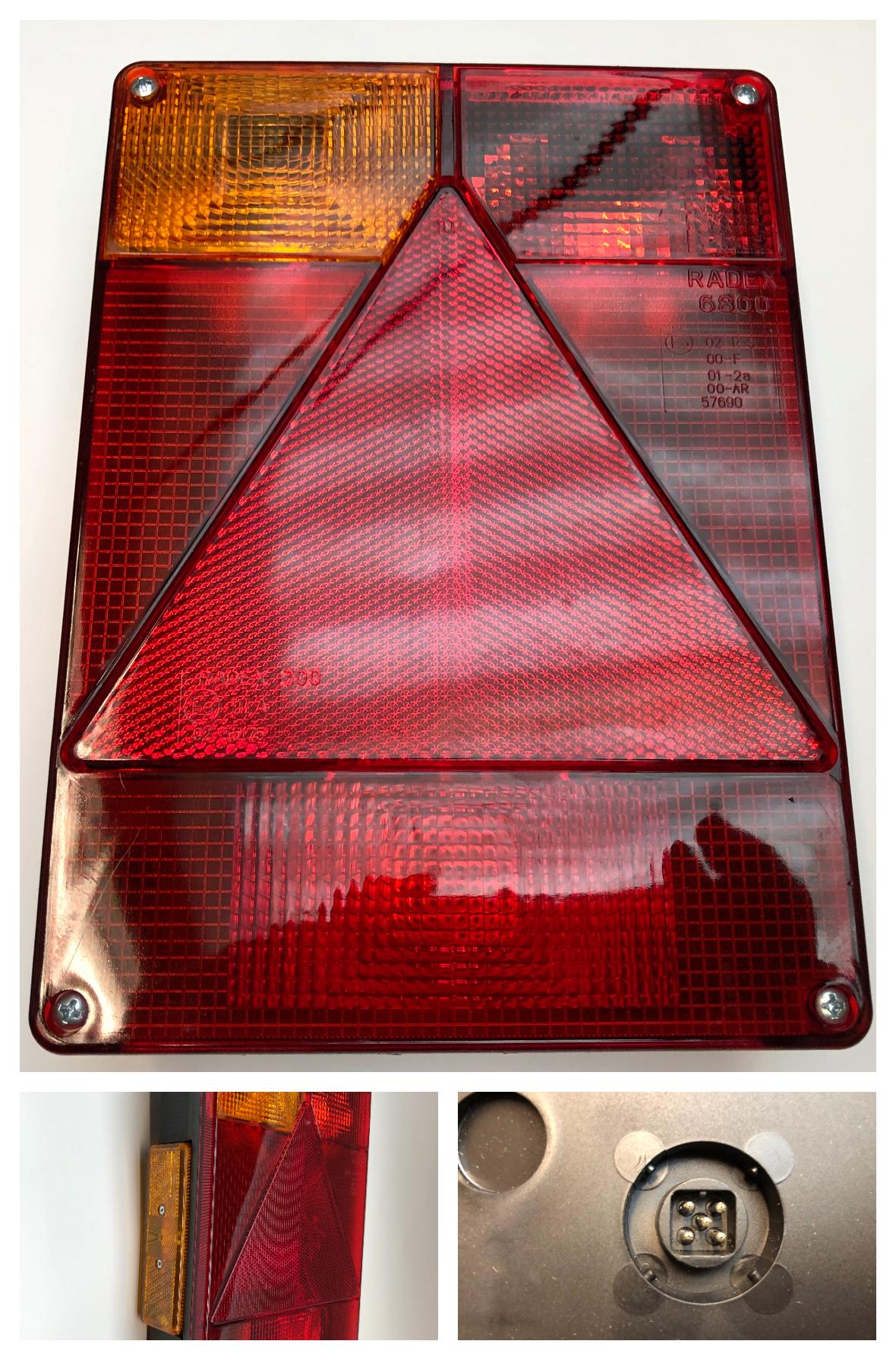 Baklykt Radex 6804/2 venstre mark. 5-pol stikk