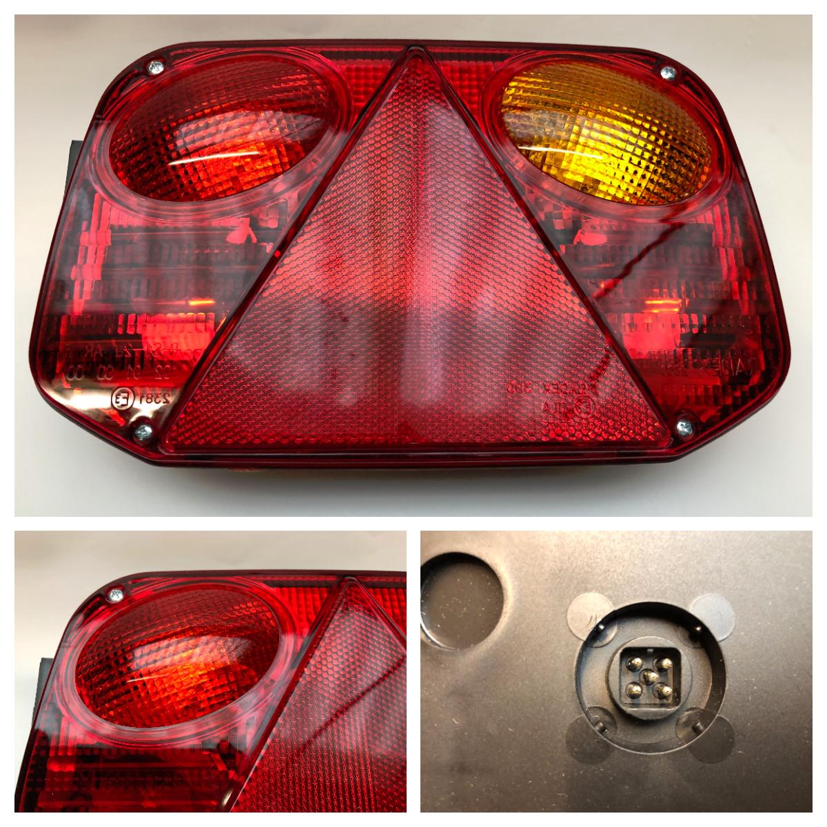 Baglygte Radex 2800/3 højre 5-pol stik