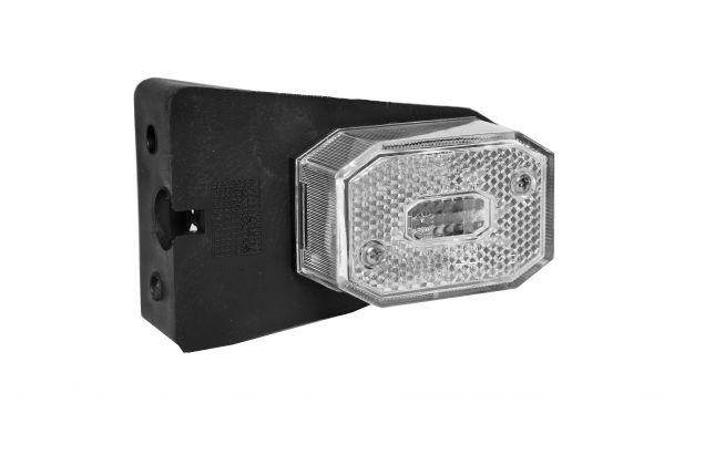 Markeringslykt hvit Aspöck Flexipoint 1 med 100mm holder, 1,0m kabel