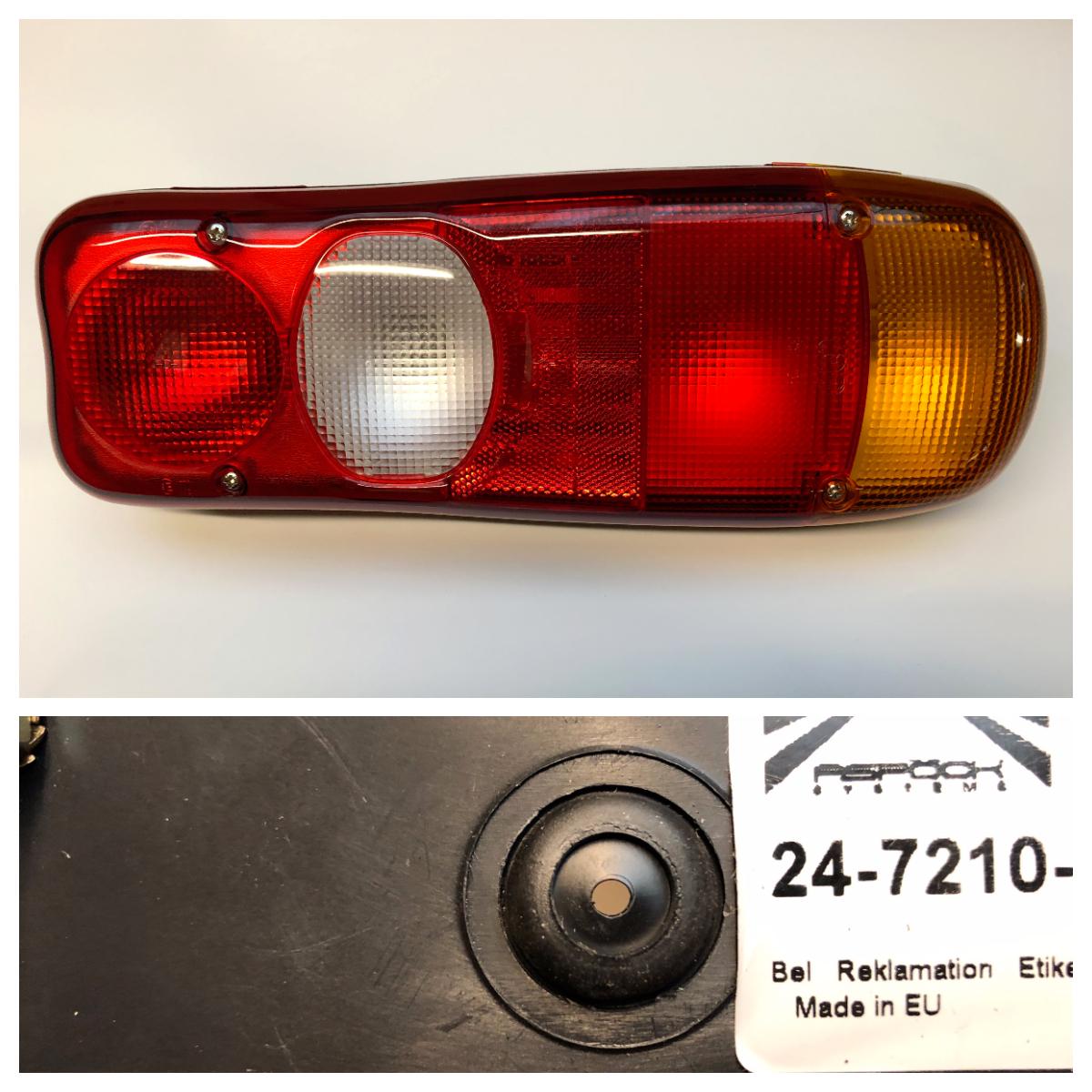 Baglygte Aspöck Eurofab højre uden stik