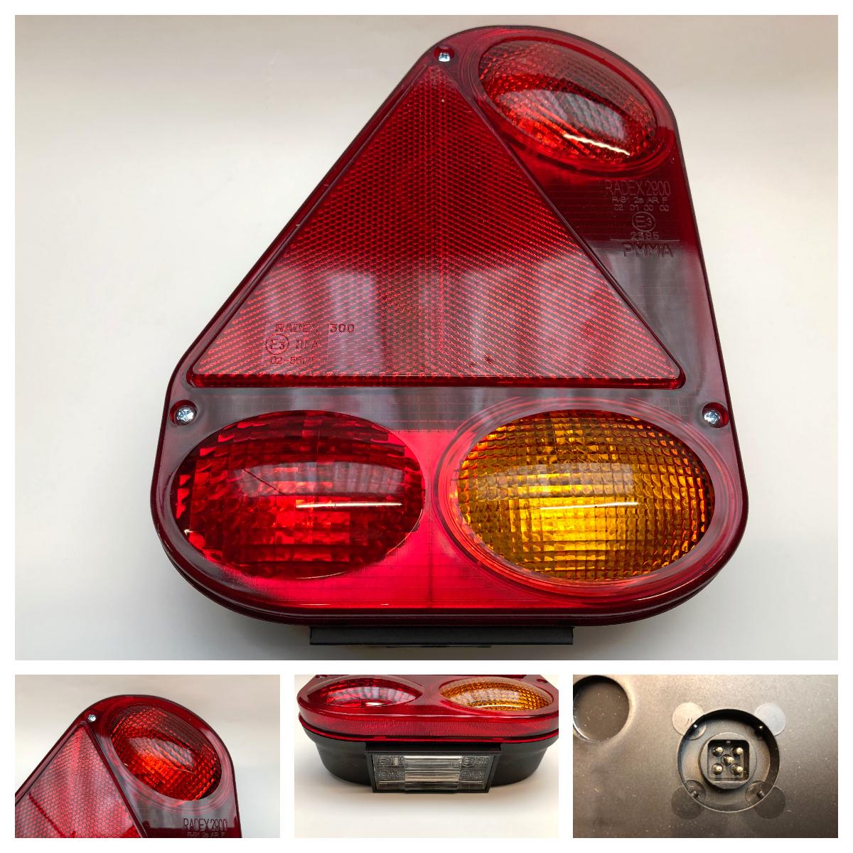 Baglygte Radex 2900/10 venstre 5-pol stik