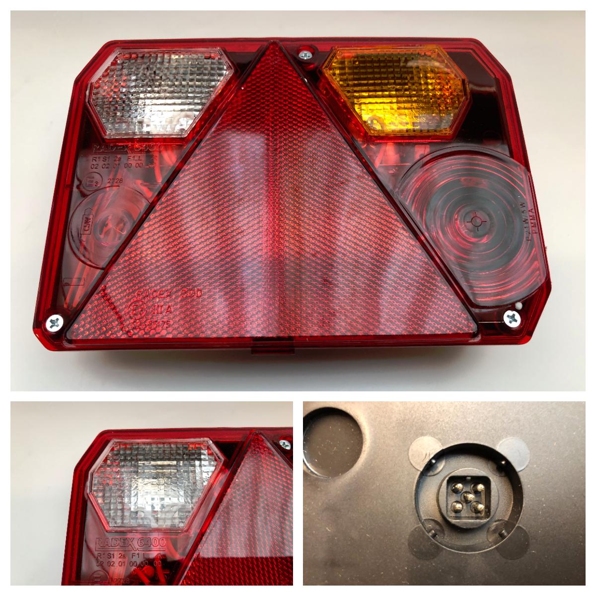 Baglygte Radex 6400/13 højre baklys 5-pol stik