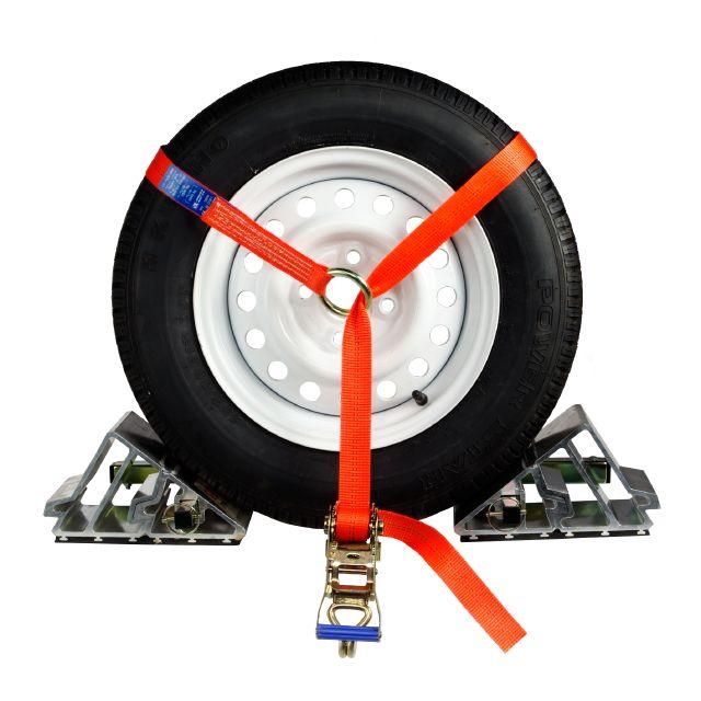 Hjulsurring forankra kpl. med D-Krok, bruddstyrke 4000Kg B50mm