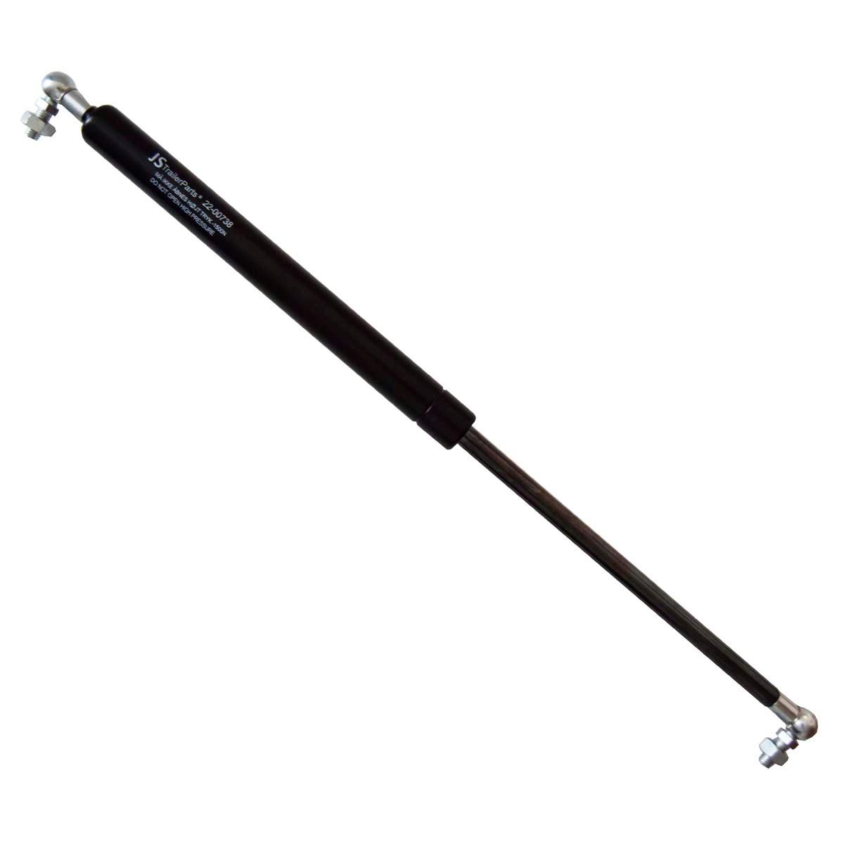 Gassfjær 600mm 1500N - med kuleled/kuleled