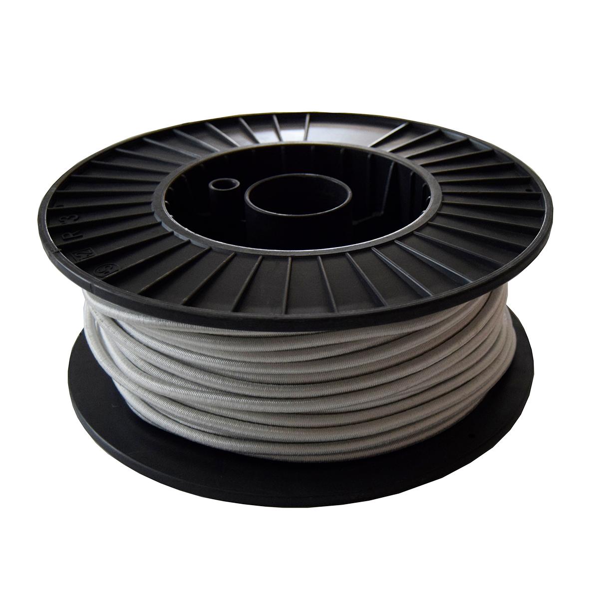 Elastiksnor 6mm hvid i rulle a 50 meter