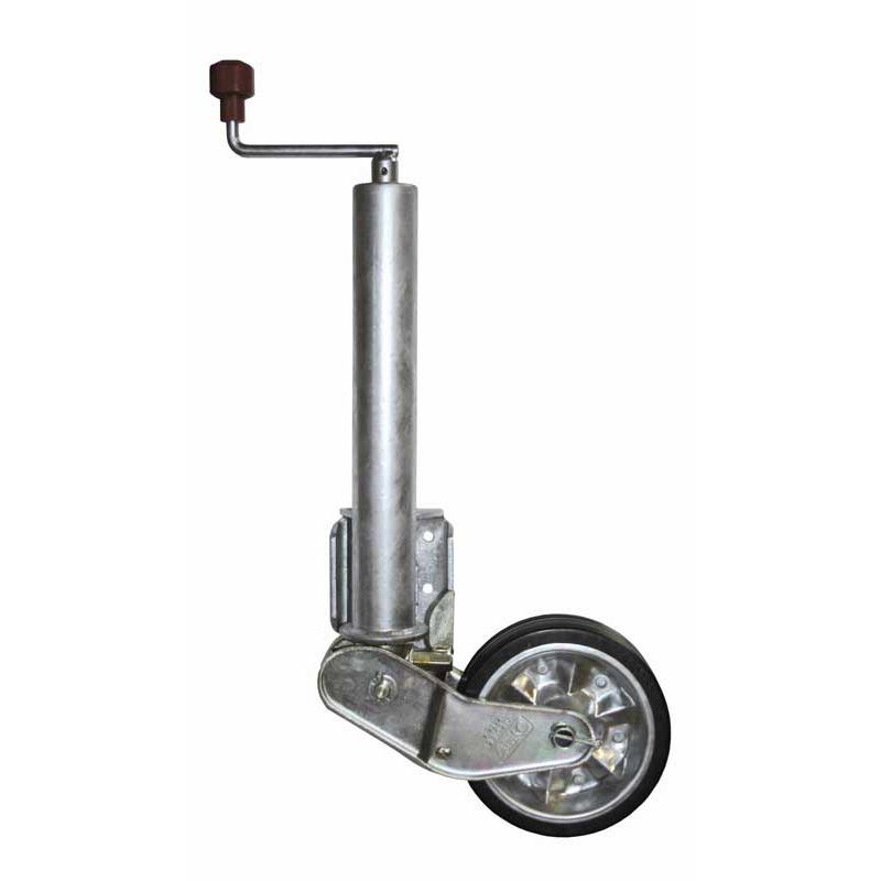 Støttehjul helauto. opklapbar 500Kg AL-KO, længde 730mm, 200x50mm hjul gummi/stål