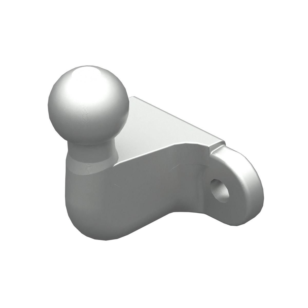 Trækkugle Ø50mm, med flange 2-huller, D-værdi 17,0, E-mærket og godkendt