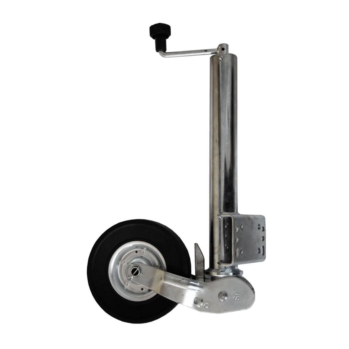 Støttehjul helauto. opklapbar 400kg, 200x60mm hjul gummi/metall