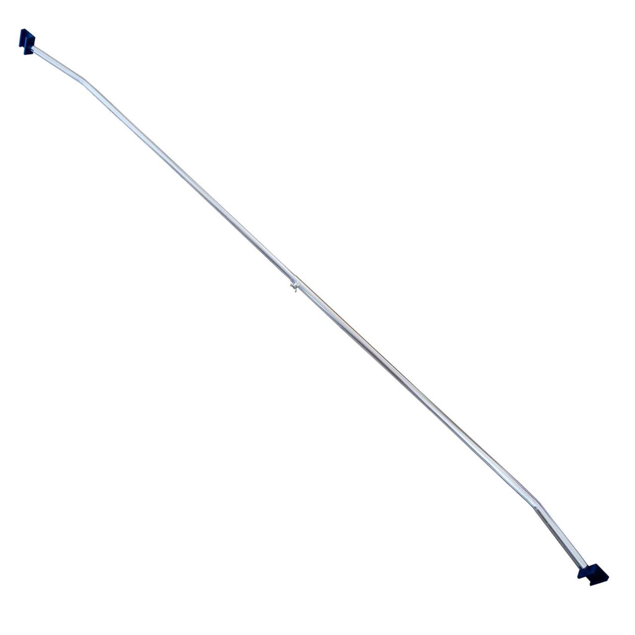 Presenningsbøjle KORT alu med plast u-beslag justerbar 1000-1400mm