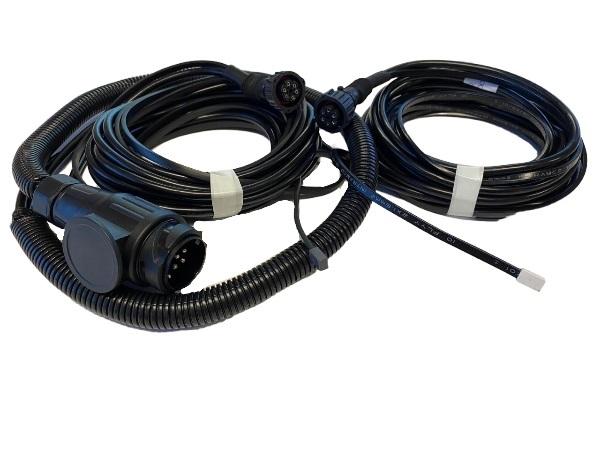 Ledningsnet 7,0m. 13-pol stik og 2xDIN stik og 2x5m udtag