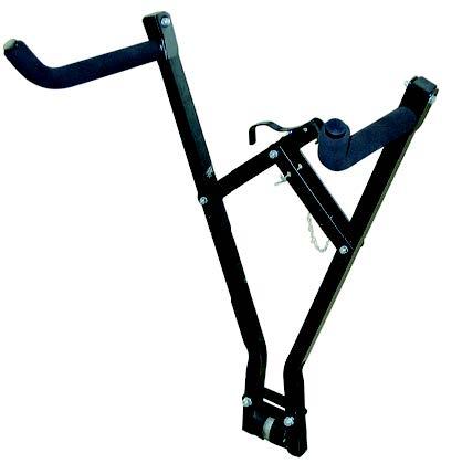 Cykelholder til montering på anhængertræk, CE godkendt, sammenklappelig