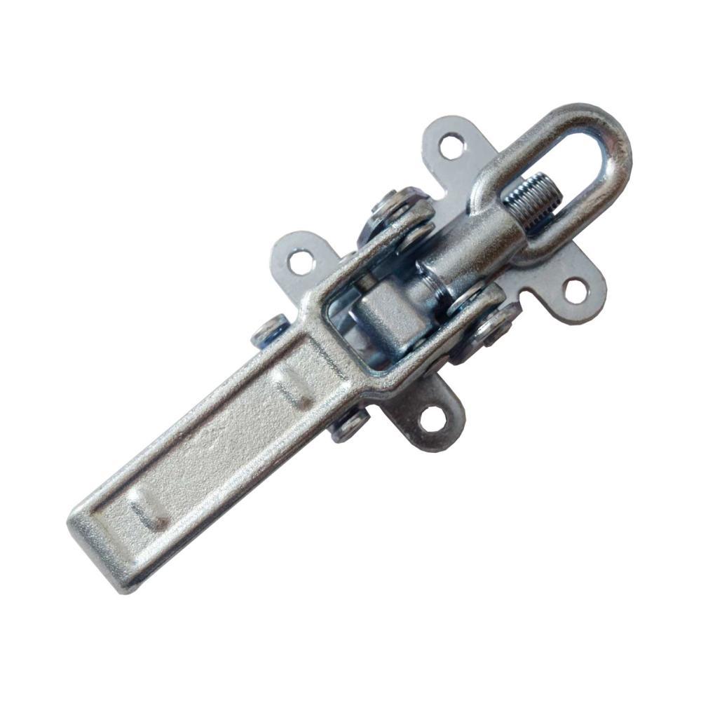 Excenterlås med knapsikring 65x65mm Ø10mm bolthuller