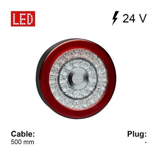 Baglygte LED Jokon 112 BBS 24V bag, blink og stoplys 0,5m kabel, Udgår