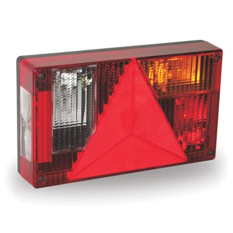 Baklykt Jokon 595 BBSKW 12V høyre nrpl. og ryggelys 5-pol stikk