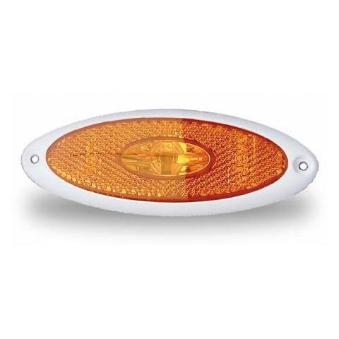 Markeringslygte LED gul Jokon 2010 SMLR W12V 20cm kabel, hvid ramme