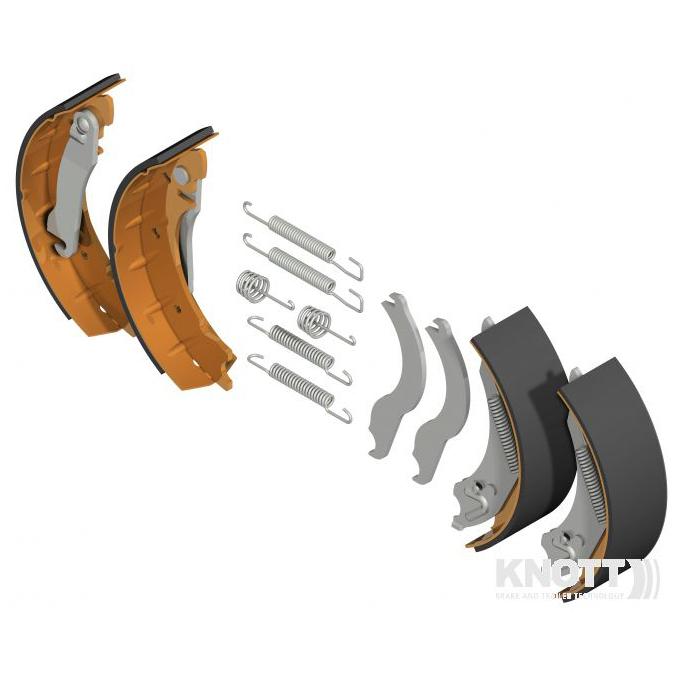 Bremsebakkesæt 250x40mm Knott 25-4066 hydraulisk bremse original