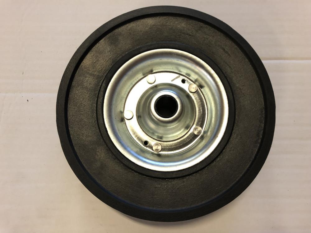Hjul til støttehjul 225x65 Knott gummi/stålfælg, nav Ø20x53mm