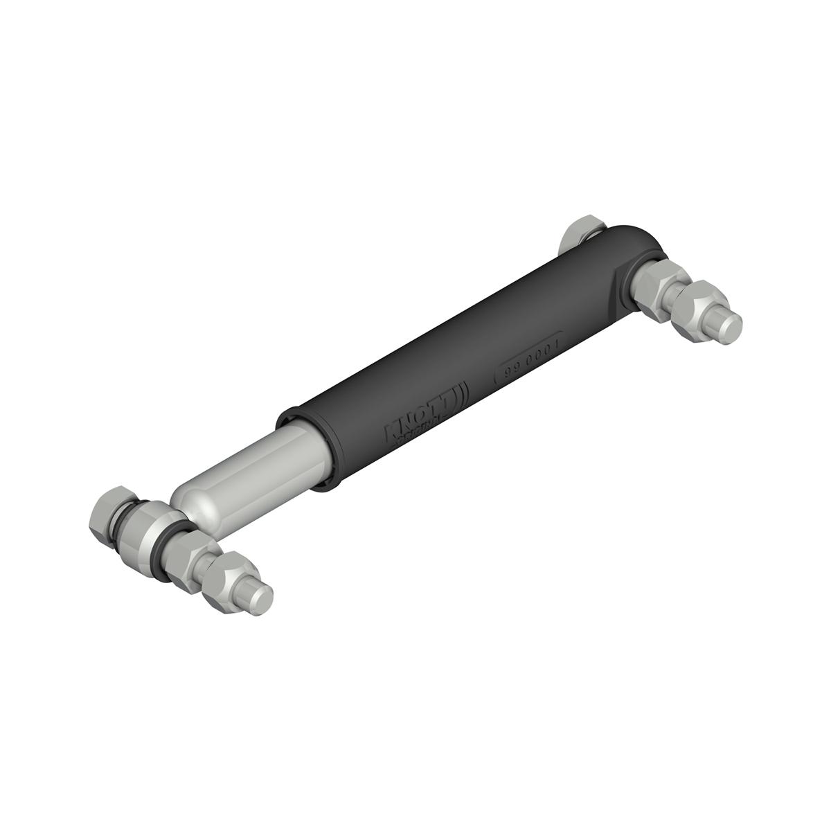 Hjulstøtdemper original Knott universal EA1600/TA3200kg lgd. 220-335mm uten bolter og møt.